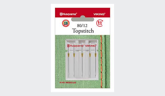 Husqvarna Viking Topstitch Needles 80/12 5-Pack