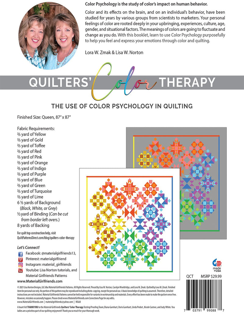 Material Girlfriends - Quilters' Color Therapy, The Use of Color Psychology in Quilting