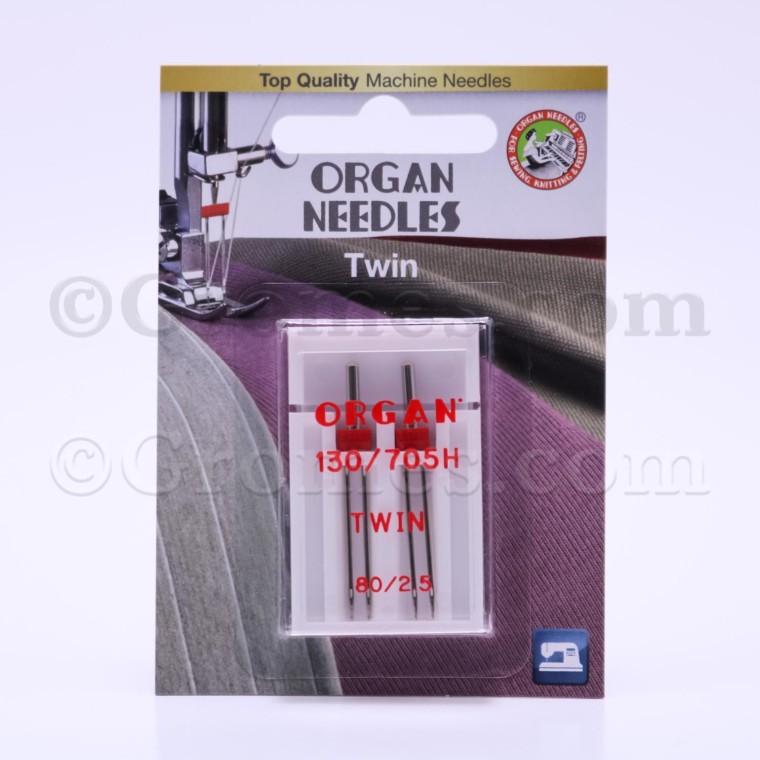 Organ Twin Needle Size 80/2.5