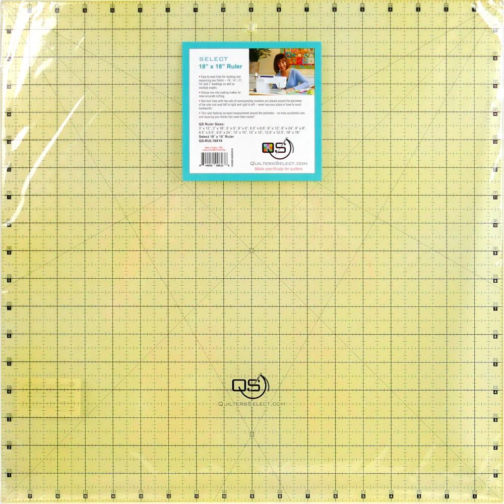 QS 18"X18" NON-SLIP RULER