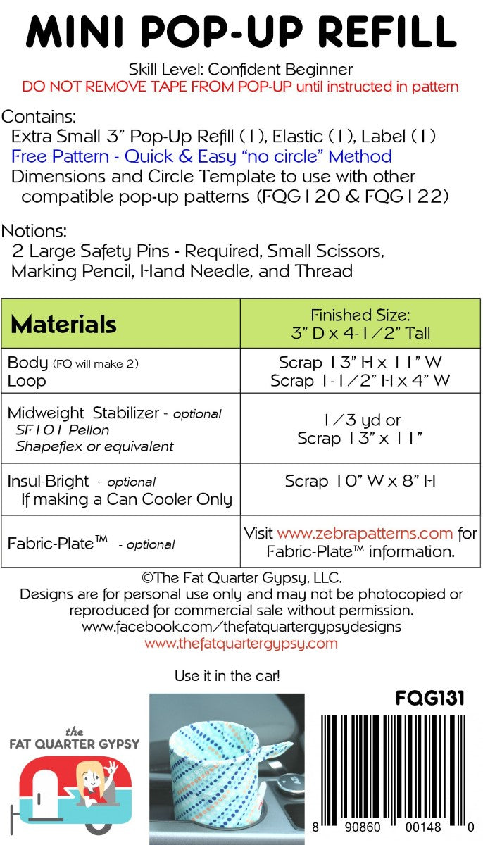 MINI POP-UP REFILL