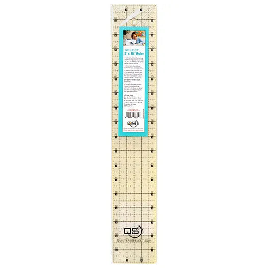 QS 3" X 18" NON-SLIP RULER